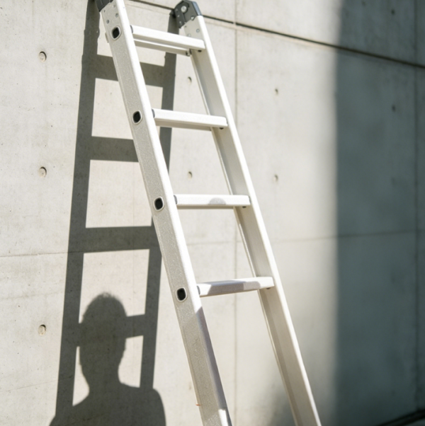 Warehouse-Specific Fiberglass Folding A-Frame Ladder