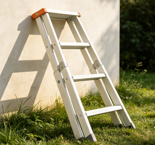 Industrial Storage Fiberglass Insulated Folding A-Frame Ladder